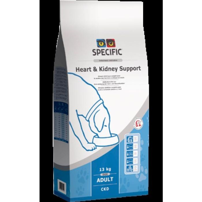 Dechra Specific Heart & Kidney Support - Alimento dietético para perros con insuficiencia cardiaca y/o renal, 2 kg