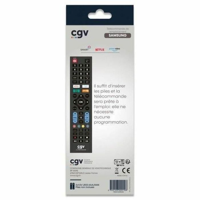 CGV CGV3322103009108 Mando a distancia de repuesto FIDELIO para televisores Samsung, sin programación, listo para usar 2 CGV CGV3322103009108 Mando a distancia de repuesto FIDELIO para televisores Samsung, sin programación, listo para usar 2