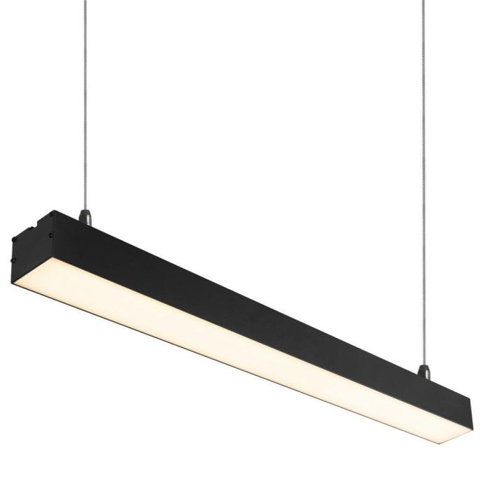 Philips [1916-NSLNL600MM-P-WW] Luminaria Lineal LED 20W 60cm 2700K IP40 Negro Diseño Moderno con Suspensión para Oficinas y Comercio
