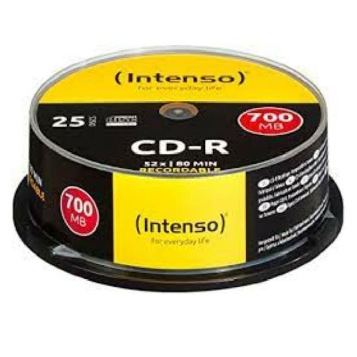 CD-R INTENSO 1001124 52x 700 MB (25 uds)