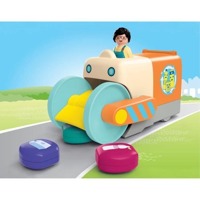 PLAYMOBIL 71774 Vehículo Recolector de Basura Junior para Niños +12 Meses con Palas Giratorias y Clasificador 1