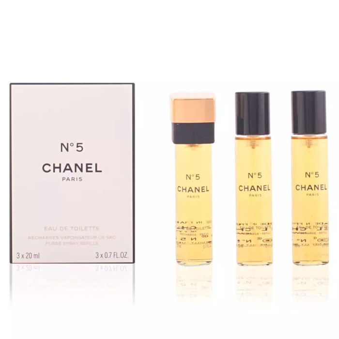 Chanel Nº 5 Eau de Toilette Recargas Vaporizador para el Bolso 3 x 20 ml Mujer 1 Chanel Nº 5 Eau de Toilette Recargas Vaporizador para el Bolso 3 x 20 ml Mujer 1