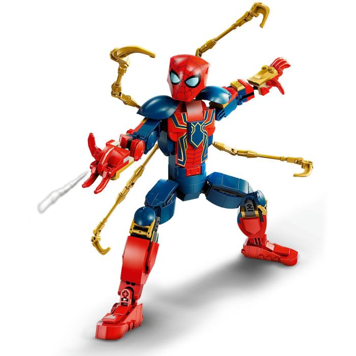 LEGO 76298 Figura para Construir Iron Spider-Man Marvel, Articulada 27 cm, +8 años 2