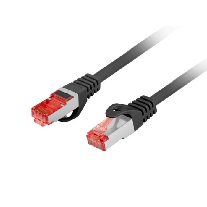 Lanberg PCF6-10CU-0025-BK Cable de Red Latiguillo Cat6 F/UTP 0,25m Negro