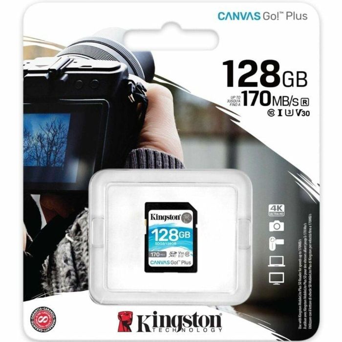 Tarjeta de Memoria SDXC Kingston Canvas Go! Plus 128 GB 1 Tarjeta de Memoria SDXC Kingston Canvas Go! Plus 128 GB 1
