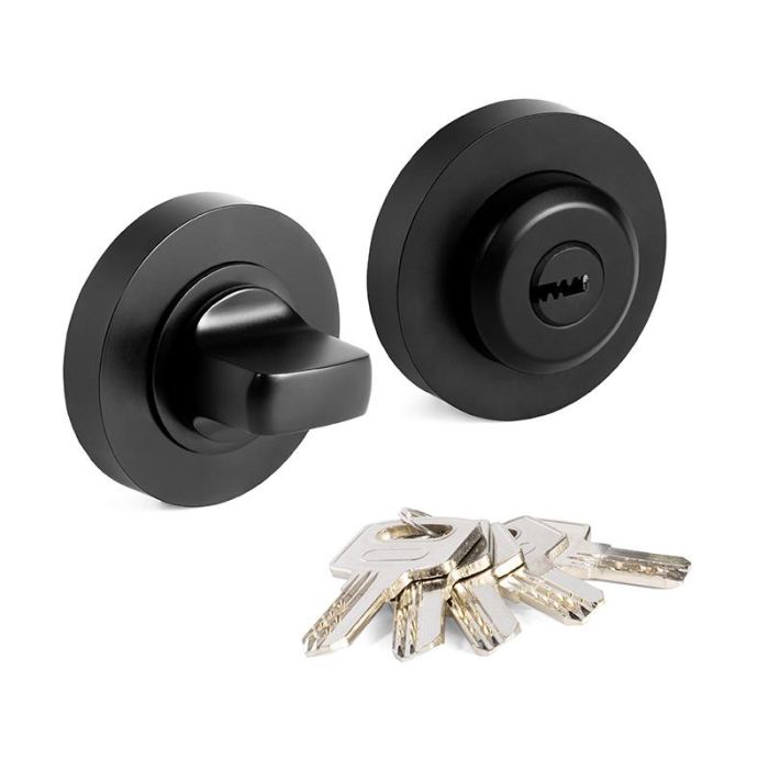 Muletilla Con Llave Ø50X10Mm Negro Mate / Niquel Satinado / Pulido Brillo Acabado Negro Mate Jandel 0 Muletilla Con Llave Ø50X10Mm Negro Mate / Niquel Satinado / Pulido Brillo Acabado Negro Mate Jandel 0