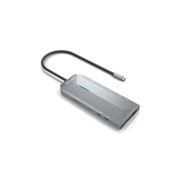AISENS - USB-C DOCK 12 EN 1, USB-C A 2XHDMI, 1XRJ45, 3XUSB-A, 2XUSB-C, 1XUSB-C PD, 1XAUDIO, 1XSD, 1XMICRO SD, GRIS, 15CM 0 AISENS - USB-C DOCK 12 EN 1, USB-C A 2XHDMI, 1XRJ45, 3XUSB-A, 2XUSB-C, 1XUSB-C PD, 1XAUDIO, 1XSD, 1XMICRO SD, GRIS, 15CM 0