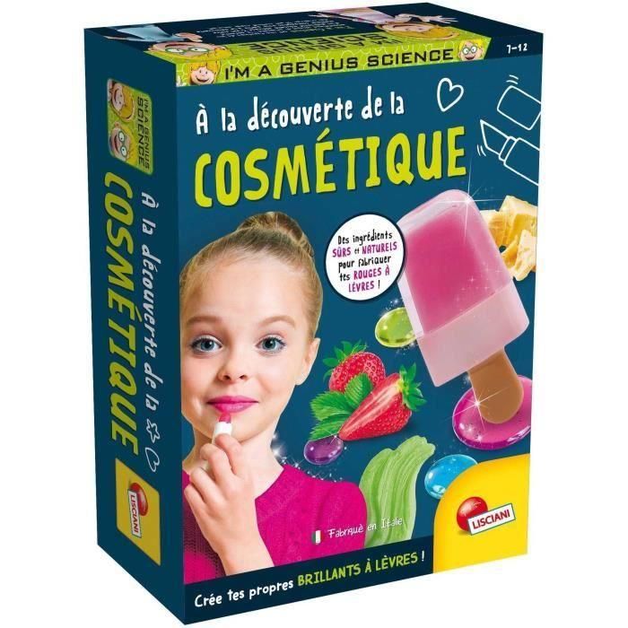 Lisciani Giochi LIS8008324104949 Kit Científico Descubrimiento Cosmético I'M A GENIUS POCKET con Ingredientes Naturales y Recetas Variadas