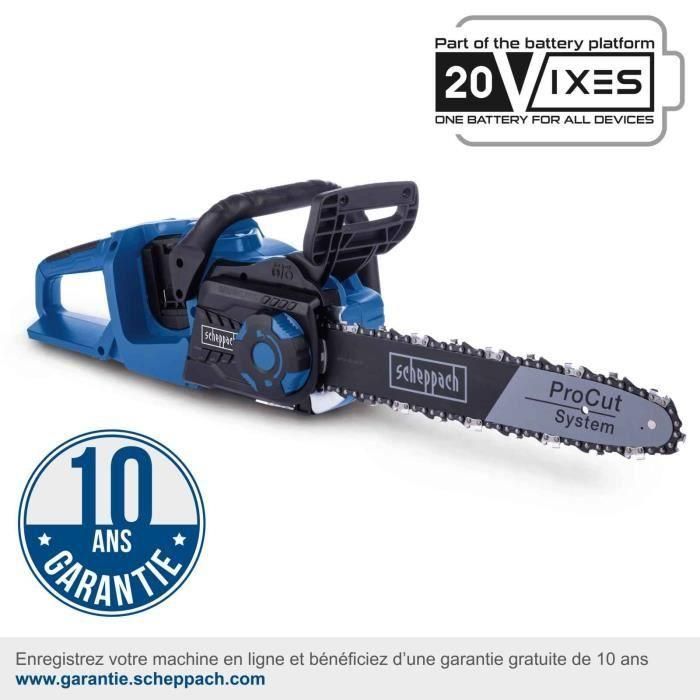 Motosierra inalámbrica SCHEPPACH C-CS254-X 20V IXES Diámetro de corte 20 cm - Cadena 6 m/s - ProCut 10 - sin batería ni cargador 1 Motosierra inalámbrica SCHEPPACH C-CS254-X 20V IXES Diámetro de corte 20 cm - Cadena 6 m/s - ProCut 10 - sin batería ni cargador 1