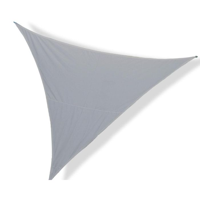 Toldo Triangular 5x5x5 Metros Gris 1 Toldo Triangular 5x5x5 Metros Gris 1