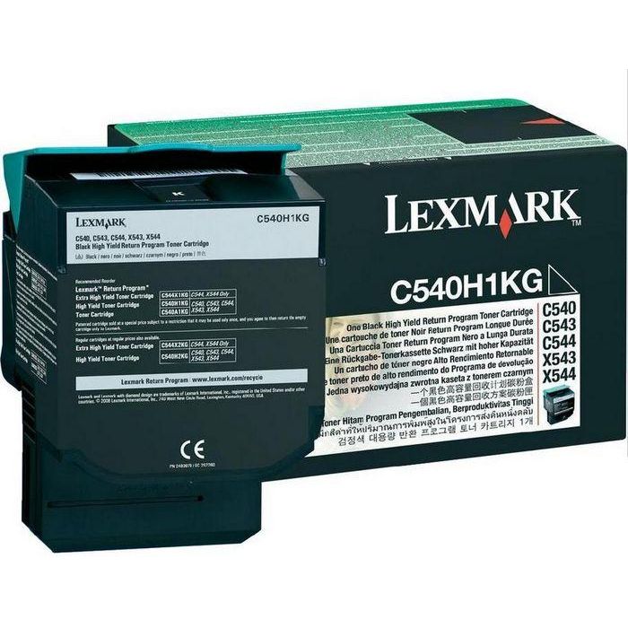 Lexmark Cartucho de Tóner Original Negro Alto Rendimiento 2.500 Páginas Programa Retorno para C54x, X54x