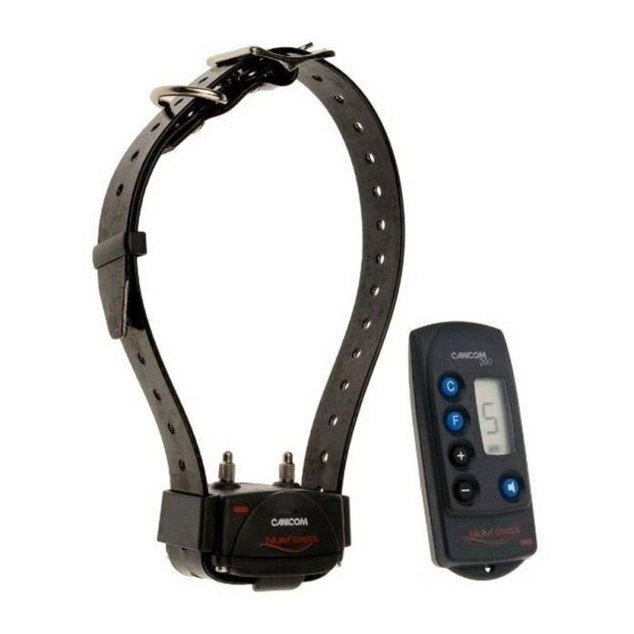 Num'Axes Set entrenamiento remoto CANICOM 200 para 1 perro, 200m alcance, estimulación 9 niveles, sonido, collar sumergible, mando antigoteo