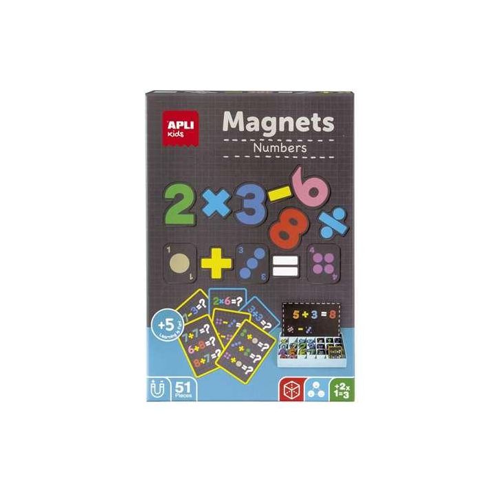 Juego magnético números. para iniciarse en matemáticas de manera divertida. 51 imanes de números y simbolos. 21x5,5x31 cm 3 Juego magnético números. para iniciarse en matemáticas de manera divertida. 51 imanes de números y simbolos. 21x5,5x31 cm 3