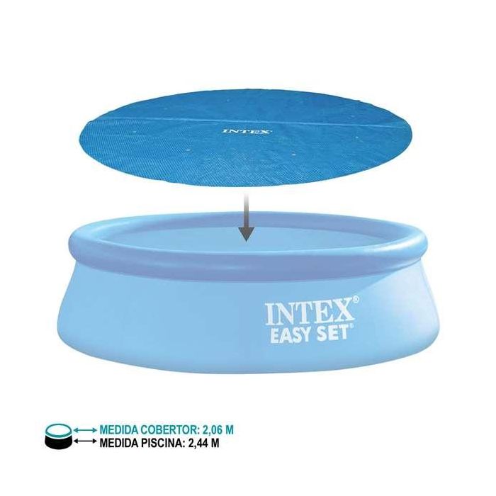 Intex Cobertor Solar Piscina Easy Set Diámetro 244 cm PVC 2