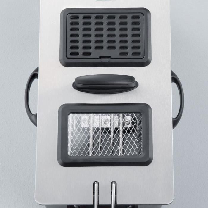 Severin FR2431 Freidora eléctrica semiprofesional 2000W, 3L Acero Inoxidable, Depósito Extraíble Lavavajillas, Termostato Ajustable 1 Severin FR2431 Freidora eléctrica semiprofesional 2000W, 3L Acero Inoxidable, Depósito Extraíble Lavavajillas, Termostato Ajustable 1