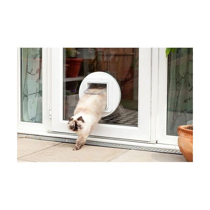 SUREFLAP Solapa de gato grande con chip electrónico blanco 3 SUREFLAP Solapa de gato grande con chip electrónico blanco 3