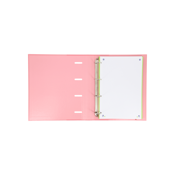 Oxford Europeanbinder Classic Carpeta de Anillas 4x35mm A4+ Recambio 100 Hojas con Goma Elástica y Lomo Ergonómico 8