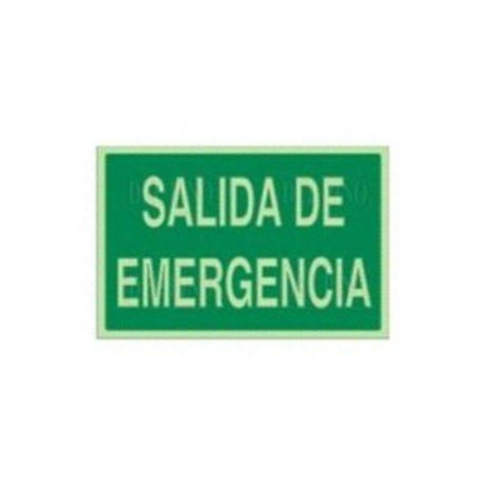 DUVER 1082 Señal Salida de Emergencia Plástico Luminiscente 420x297 mm