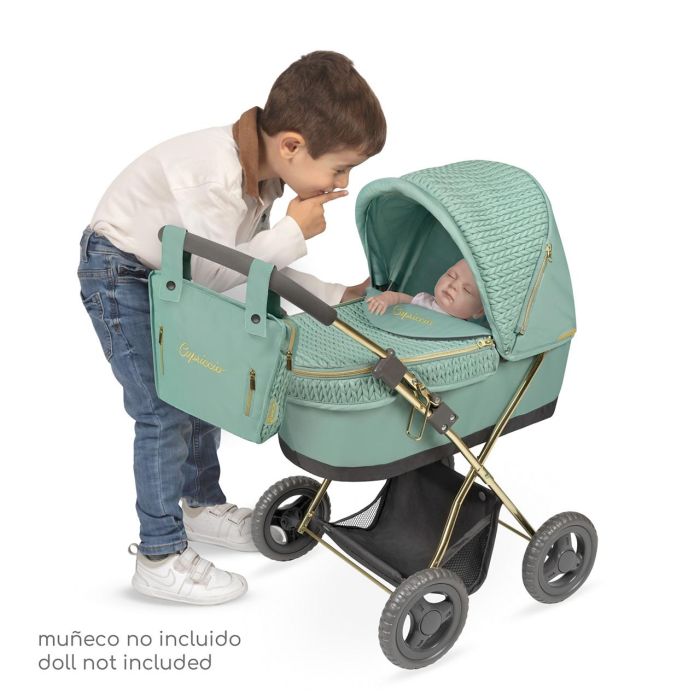 Decuevas Coche de muñeca plegable Capriccio con sombrilla y bolso para muñecas de hasta 48 cm 38x65x60 cm 2 Decuevas Coche de muñeca plegable Capriccio con sombrilla y bolso para muñecas de hasta 48 cm 38x65x60 cm 2