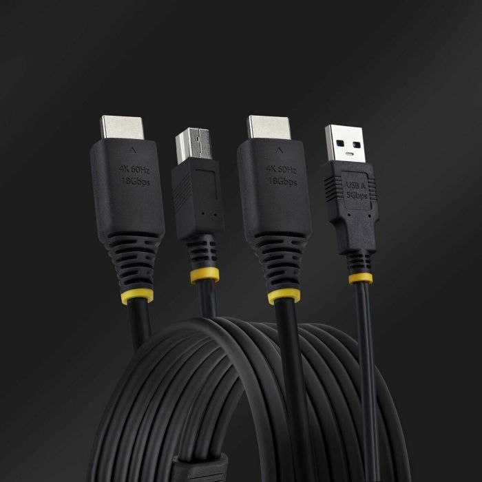 Cable adaptador Startech HU12210-KVM-CABLE Negro 2