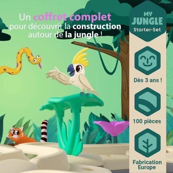 Gravitrax Junior - Starter Set My Jungle 97 piezas - Circuito de canicas - Juego de construcción creativo - Ravensburger - A partir de 3 años 3 Gravitrax Junior - Starter Set My Jungle 97 piezas - Circuito de canicas - Juego de construcción creativo - Ravensburger - A partir de 3 años 3