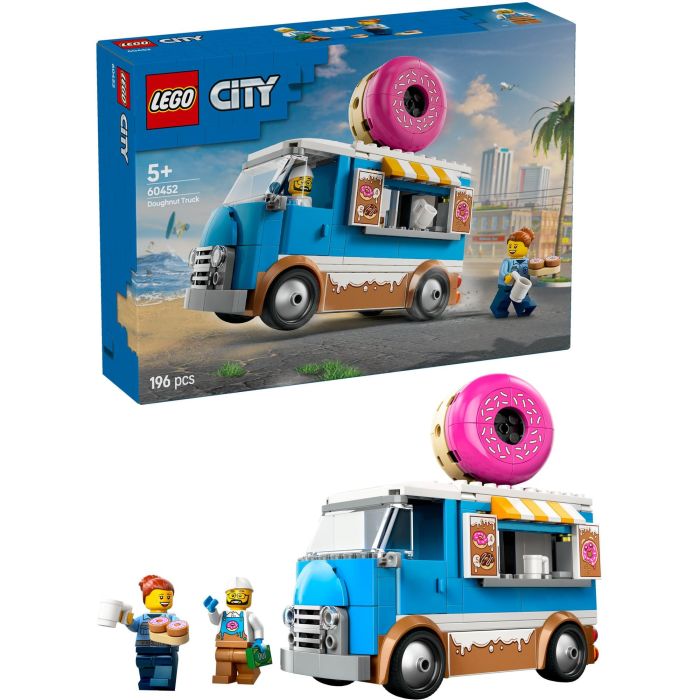 LEGO 60452 Camión de Dónuts de juguete LEGO City con minifiguras, máquina de café, caja registradora y quiosco móvil para niños +5 años 2 LEGO 60452 Camión de Dónuts de juguete LEGO City con minifiguras, máquina de café, caja registradora y quiosco móvil para niños +5 años 2