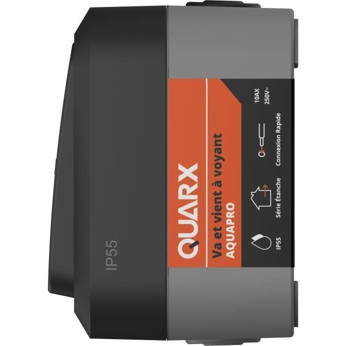 QUARX QUA1719190948977 Interruptor de dos vías Aqua Pro Exterior, luz indicadora, IP55, 250V 3 QUARX QUA1719190948977 Interruptor de dos vías Aqua Pro Exterior, luz indicadora, IP55, 250V 3