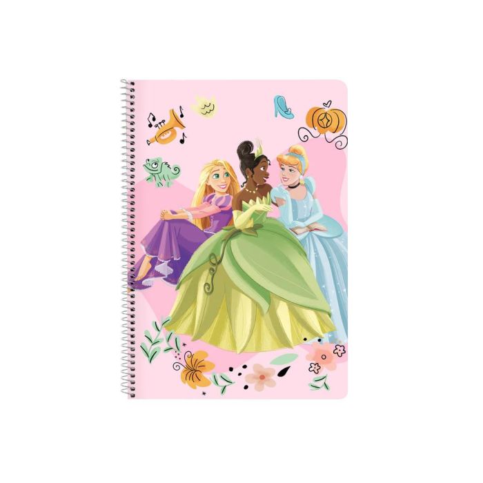 Libreta Disney Princess Magical Beige Rosa A4 80 Hojas