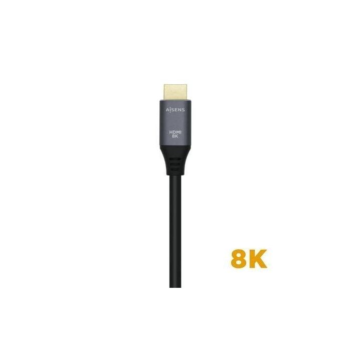 Aisens Cable HDMI V2.1 Premium Alta Velocidad 8K@60Hz 48Gbps 0.5M Gris-Negro 2 Aisens Cable HDMI V2.1 Premium Alta Velocidad 8K@60Hz 48Gbps 0.5M Gris-Negro 2