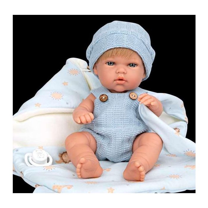 Muñeca elegance 30 cm natal azul c/portabebe (cuerpo vinyl, sexo niño) 2 Muñeca elegance 30 cm natal azul c/portabebe (cuerpo vinyl, sexo niño) 2