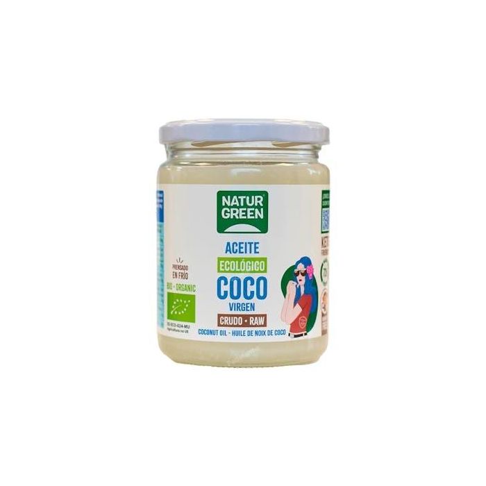 NATURGREEN Aceite Virgen de Coco 1ª Presión Frío Bio 400g