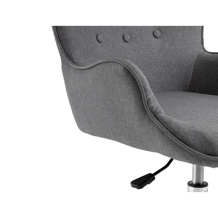 Q-connect Silla de Escritorio Mes Sina Base Metálica, Ruedas Premium, Altura Max 960 mm, Color Gris 5 Q-connect Silla de Escritorio Mes Sina Base Metálica, Ruedas Premium, Altura Max 960 mm, Color Gris 5