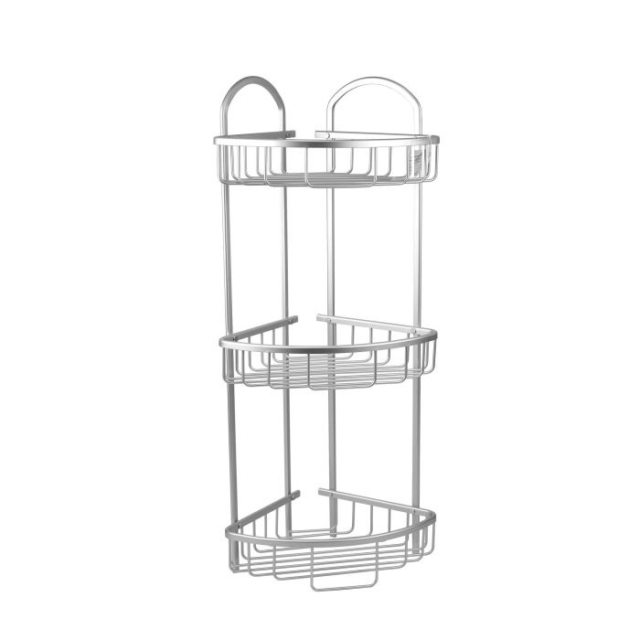 Confortime Estantería Baño 3 Bandejas 23 x 23 x 67.5 cm (4 Unidades) 2 Confortime Estantería Baño 3 Bandejas 23 x 23 x 67.5 cm (4 Unidades) 2
