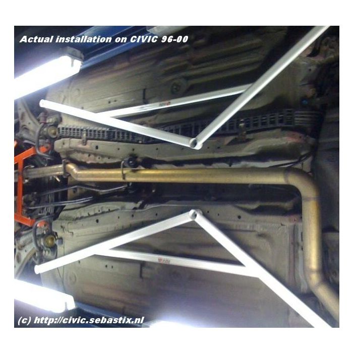 Ultra Racing Refuerzo de Chasis 2X 3-Point Floor Bars para Honda Civic 96-00 URSD6-685