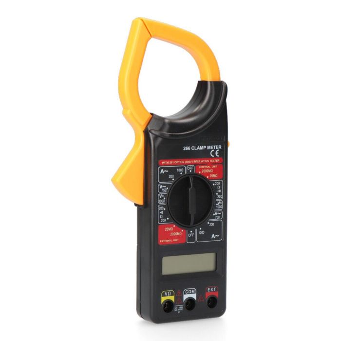 Edm Pinza amperimétrica-multímetro digital, voltaje AC y DC, resistencia, continuidad, pila 9V incluida 0 Edm Pinza amperimétrica-multímetro digital, voltaje AC y DC, resistencia, continuidad, pila 9V incluida 0