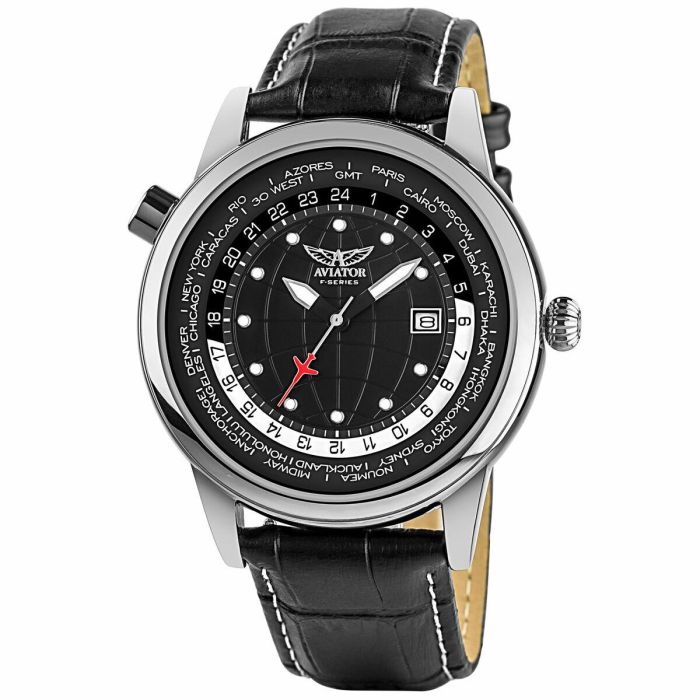 Reloj Hombre Aviator AVW6975G354 Negro 9 Reloj Hombre Aviator AVW6975G354 Negro 9