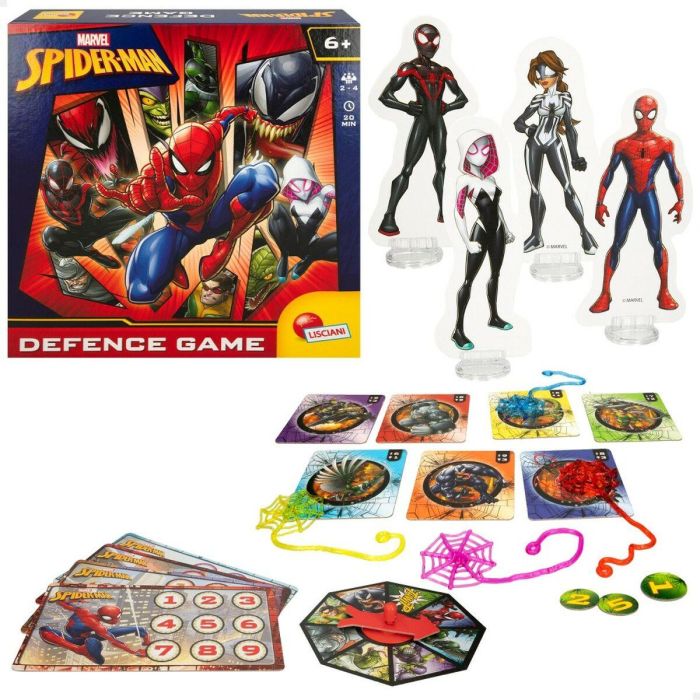 Juego de Mesa Spider-Man Defence Game (6 Unidades) 6 Juego de Mesa Spider-Man Defence Game (6 Unidades) 6