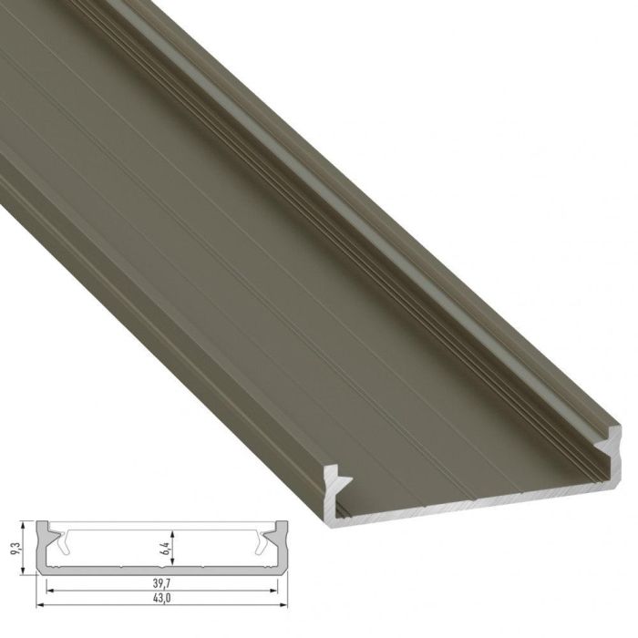 Perfil Aluminio Tipo SOLIS 2,02M - Bruto 3 Perfil Aluminio Tipo SOLIS 2,02M - Bruto 3