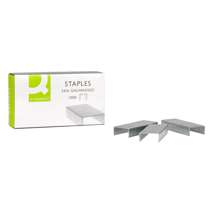 Q-connect Grapas 22/6 24/6 Galvanizadas Caja de 1000 Unidades 8
