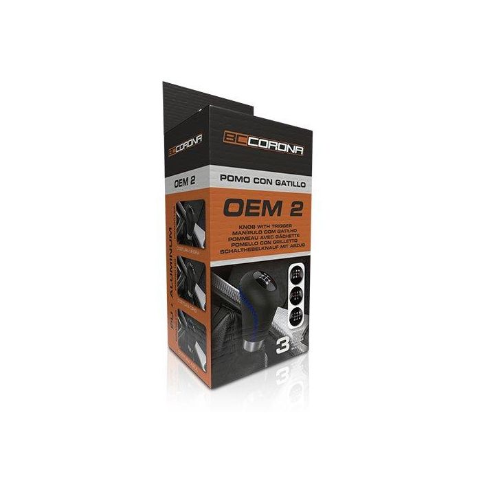 Abc POM30168 Pomo de Cambio Corto OEM 2 de Piel Negro para Coche 1 Abc POM30168 Pomo de Cambio Corto OEM 2 de Piel Negro para Coche 1