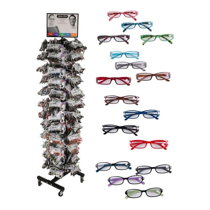 Expositor 480 gafas de lectura con diferentes graduaciones lifetime. 5 Expositor 480 gafas de lectura con diferentes graduaciones lifetime. 5