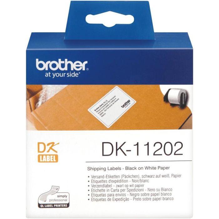 Brother Etiquetas Blancas Precortadas para Envío 62x100 mm 300 Etiquetas 2 Brother Etiquetas Blancas Precortadas para Envío 62x100 mm 300 Etiquetas 2