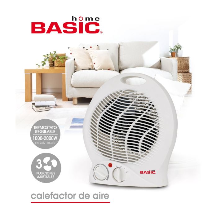 Calefactor de Aire Basic Home 1000-2000W (4 Unidades) 6 Calefactor de Aire Basic Home 1000-2000W (4 Unidades) 6