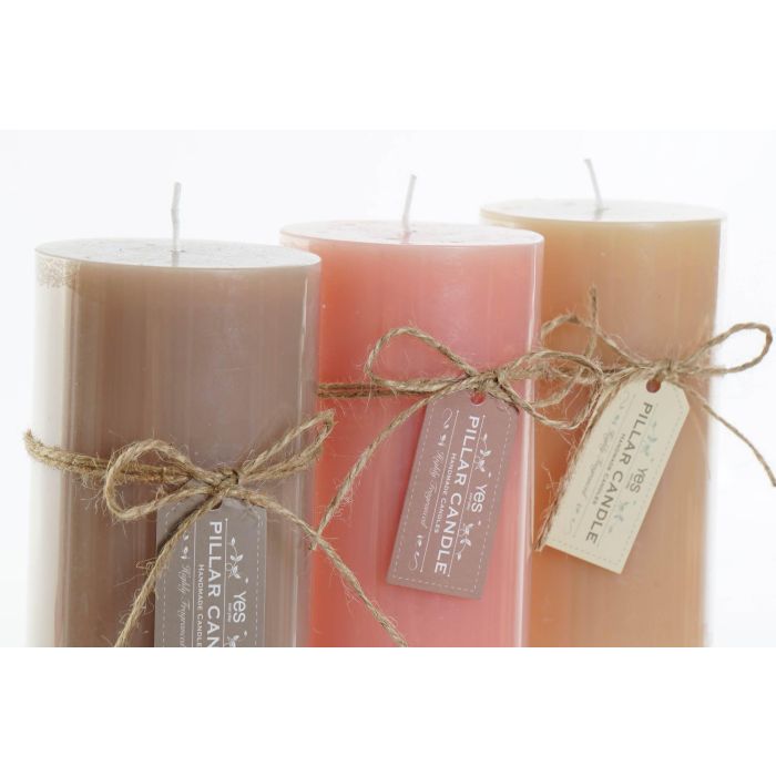 DKD Home Decor Vela de Cera Básicos Rustik aw 80 Horas Surtido Marrón/Oscuro/Rosa 12 Unidades 6.5x6.5x15 cm 1 DKD Home Decor Vela de Cera Básicos Rustik aw 80 Horas Surtido Marrón/Oscuro/Rosa 12 Unidades 6.5x6.5x15 cm 1