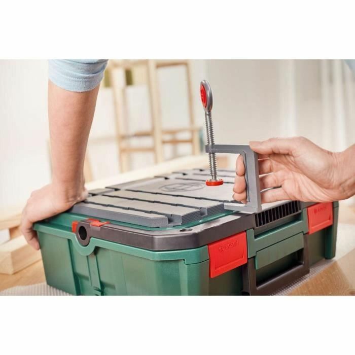 Bosch SystemBox Caja de Almacenamiento Vacía, Personalizable y Apilable, Ideal para Organizar Herramientas y Objetos Personales 3