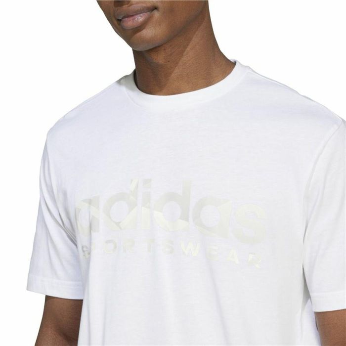 Camiseta de Manga Corta Hombre Adidas House Of Tiro Summer Linear Graphic Blanco 1