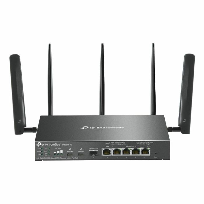 TP-Link ER706WP-4G Router Inalámbrico Gigabit Ethernet Doble Banda (2.4/5 GHz) con 4G y VPN para Empresas