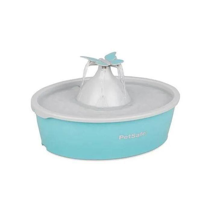 Drinkwell Fuente de Agua para Mascotas Mariposa Plástico 1.5L - Doble Filtración, 4 Flujos, Silenciosa, Sin BPA Drinkwell Fuente de Agua para Mascotas Mariposa Plástico 1.5L - Doble Filtración, 4 Flujos, Silenciosa, Sin BPA