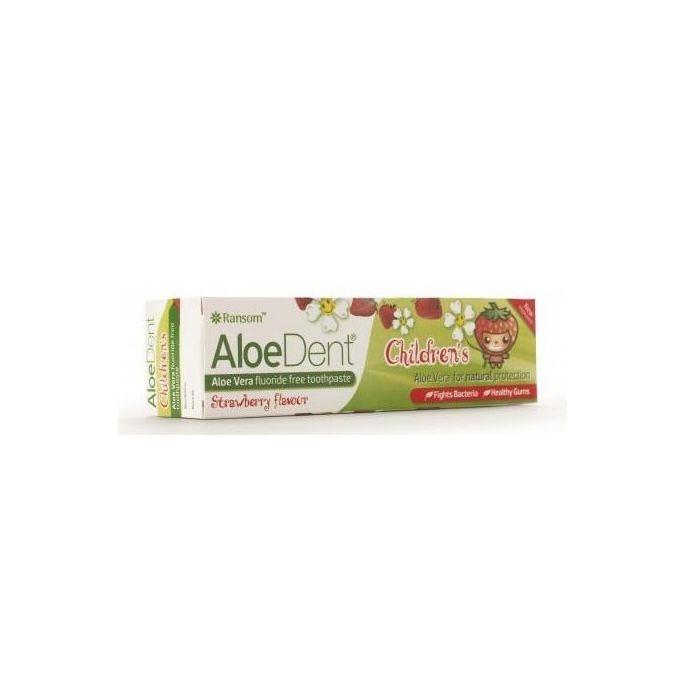 Aloedent Dentífrico de Aloe Vera para Niños sin Flúor Sabor Fresa 50ml