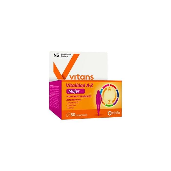 NS Vitans Vitalidad A-Z Mujer 30 Comprimidos
